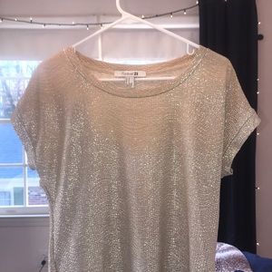 Forever 21 Gold metallic top